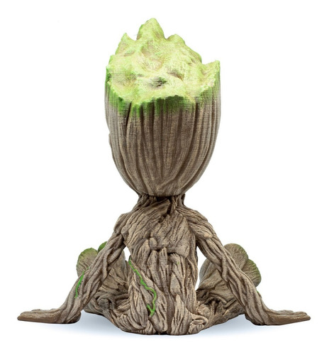 Imagen 3 de 4 de Baby Groot Sentado Figura Impresa En 3d Excelente Calidad