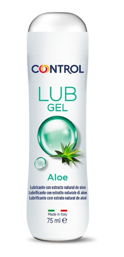 Imagen 1 de 6 de Gel Intimo Lubricante Control Lube Aloe 75 Ml.