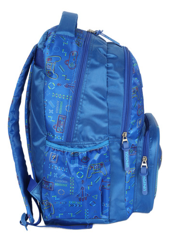 Mochila De Costas Infantil Vídeo Game Up4you Cor Azul