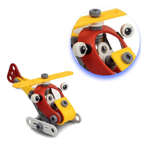Brinquedo De Montar 2 Em 1 Rescue Kit 57 Peças 5+ Playduc
