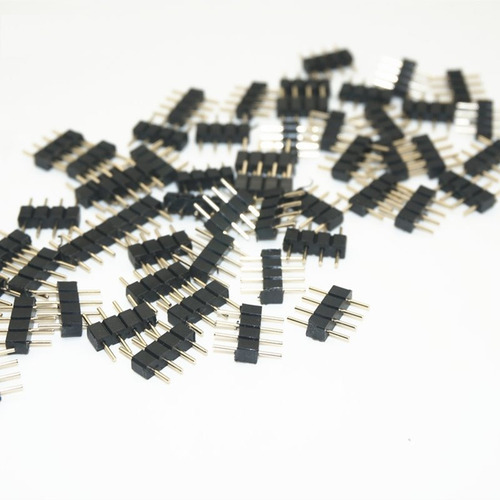 01 Emenda Conector Macho Fita Led 4 Pinos Rgb 5050 E 3528