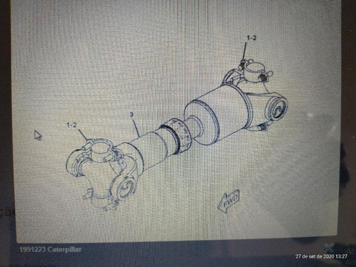 Cruzeta Do Cardan Caterpillar416e/416f/416c/416d Cod.1991223