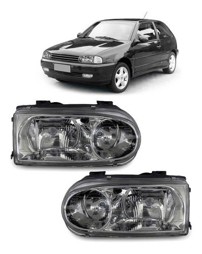 Par Farol Lente Lisa Gti Gol G2 Parati Saveiro Foco Duplo/