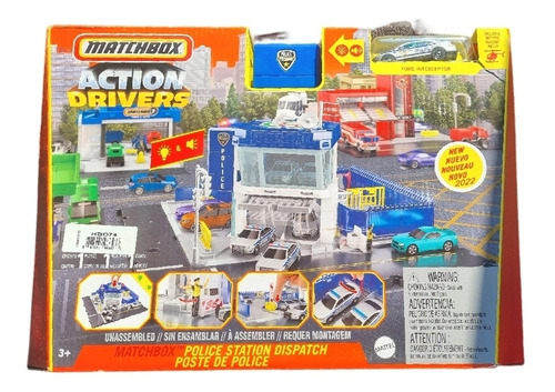 Set Matchbox Estación De Policía Action Drivers