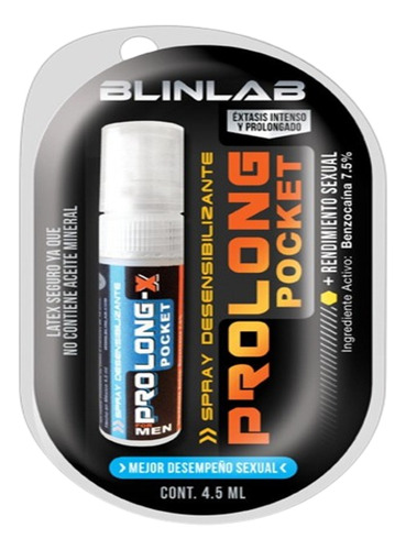 Prolong Pocket - Spray Desensibilizante Uso Tópico - Blinlab