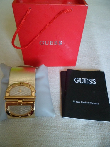 Reloj Guess Dorado De Dama Original