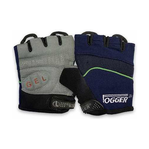 Guantes Gym Fitness Gel Pro Azul/verde Jogger Somos Tienda