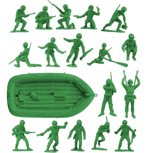 Bmc Marx Plastic Army Men Us Soldiers - Verde 31 Unidades Ww