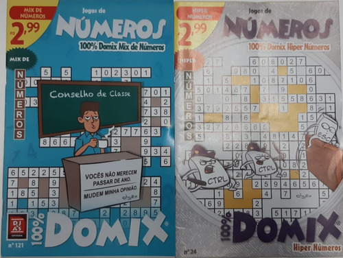 Imagem 3 de 10 de Kit 20 Revistas Domix Numeros (numerex) Sem Repetições Dj&as