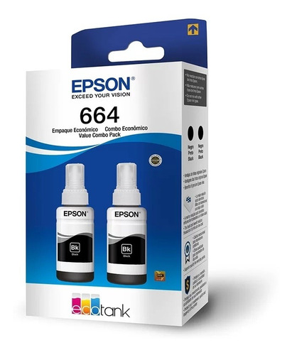 Kit Refil Epson T664120-2p Para L120/l1300/l495/l395/l380