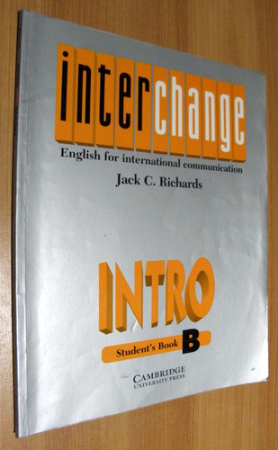 Interchange Intro Students Book B - Cambridge