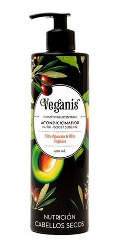 Imagen 1 de 1 de Acondicionador Veganis Nutri Boost Sublime Palta Oliva 400ml