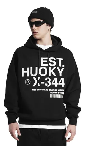 Buzo Hoodie Estampado De Frisa Con Capucha / Hombre - Mujer