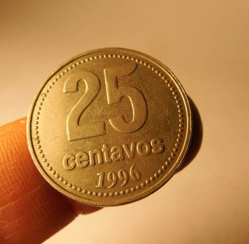Moneda 25 Centavos. Argentina, 1996
