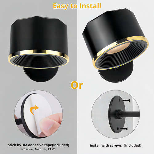 Juego De 2 Luces De Pared Aplique De Pared Led Recargable C