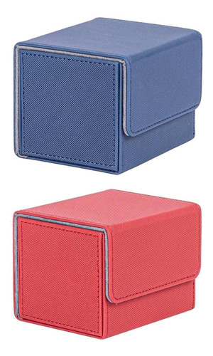 Caja De Cubierta De Colección De 2 Piezas, Rojo Y Azul