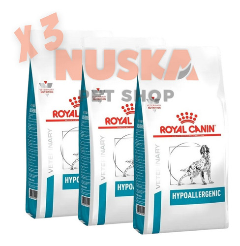 Royal Canin Hypoallergenic Dog 2 Kg X 3 Unidades Perro Nuska