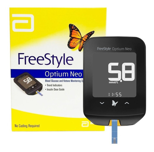 Kit Freestyle Optium Neo + 10tiras Cetose + 50glicemia