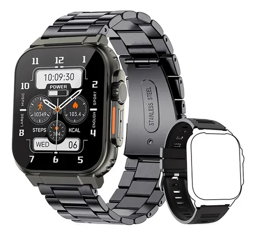 Reloj Inteligente 2 Acero Inoxidable Bluetooth Para Hombre Color De La Caja  Negro Color De La Correa Negro Color Del Bisel Negro