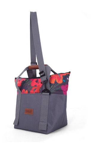 Imagen 8 de 10 de Bolso Térmico 10 Lts Diseño Hibiscus Chilly