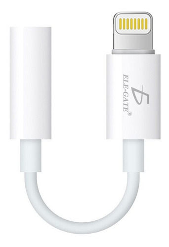 Adaptador Auxiliar Compatible Phone Lightning A Jack 3.5mm Color Blanco