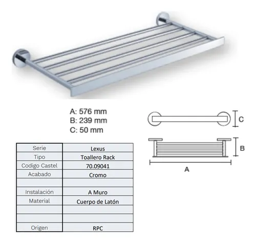 Porta Toallas Rack Lexus