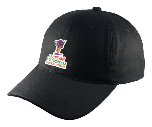 Gorra Clasica Algodón Negra Monstruos R23