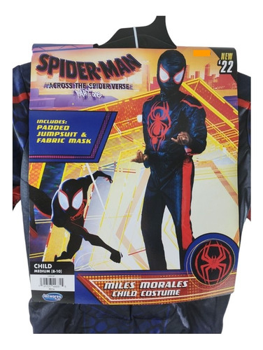 Miles Morales Spiderman Across Spider-verse Disfraz Jazwares
