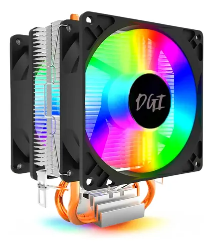 Cooler Duplo Para Processador Rgb Cpu Ryzen Am5 Am4 Am3 Lga 775 1150 1151 1155 1200 1700 2011 X99 Intel Amd Universal Digital Informática