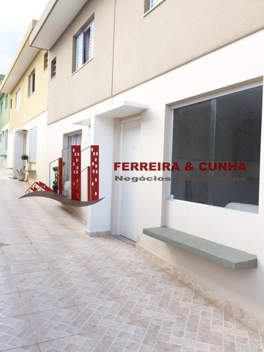 Imagem 10 de 15 de Sobrado Novo Em Condomínio Fechado À Venda Na Vila Nova Mazzei! - Fc655