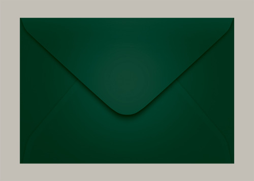 Envelope Convite Verde (brasil) 160x235mm 100un