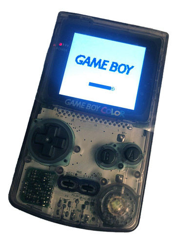 Nintendo Game Boy Color C/ Tela Ips 2.6 Polegadas Clear Purple
