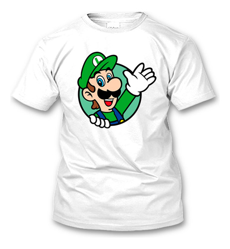 Playera Luigi Mario Bros Nintendo Todas Las Tallas