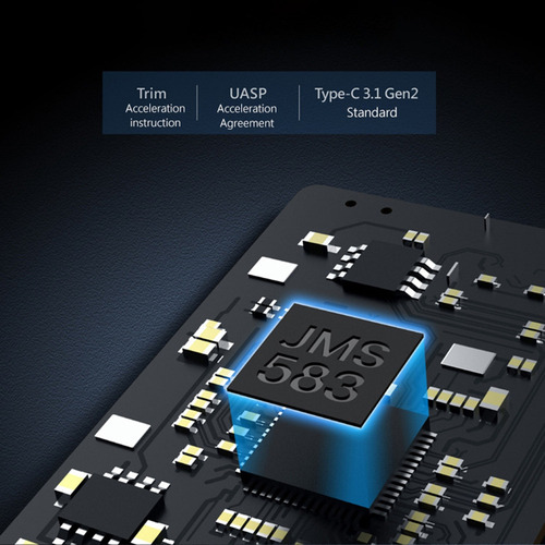 Carcasa Ssd Ineo Rgb M.2 Nvme Pci-e A Usb3.1 Gen2 -c Jms5