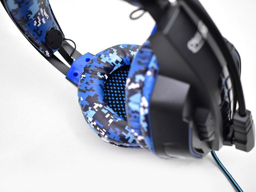 Imagen 5 de 8 de Auricular Gaming Camuflado 7.1 Usb Pc, Software, Mic. Y Leds
