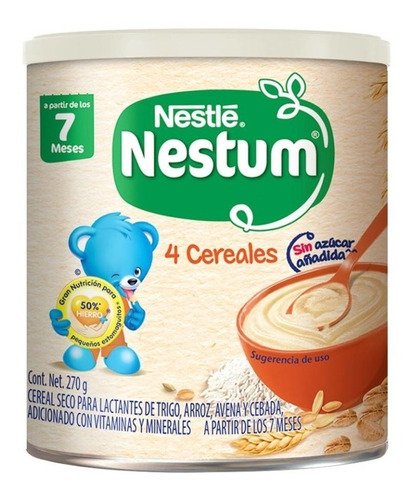 Cereal Nestum 4 Cereales Etapa 2 270 Gr