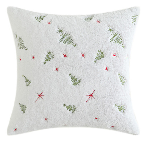 Funda De Almohada Con Diseño De Árbol Bordado Para Decoració