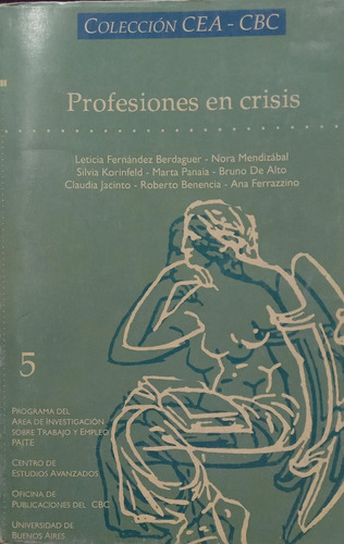 Profesiones En Crisis 5 Colección Cea Cbc