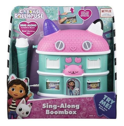 Sing-along Boombox Gabby's Dollhouse Microfono Real 