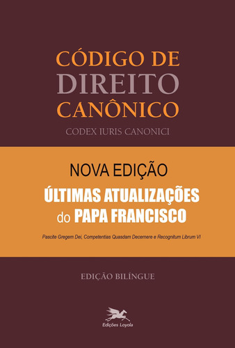 Livro Código De Direito Canônico - Bilíngue Latim-português