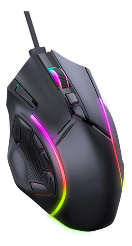 Mouse Para Jogos, 12800 Dpi, 12 Teclas, Iluminação Colorida