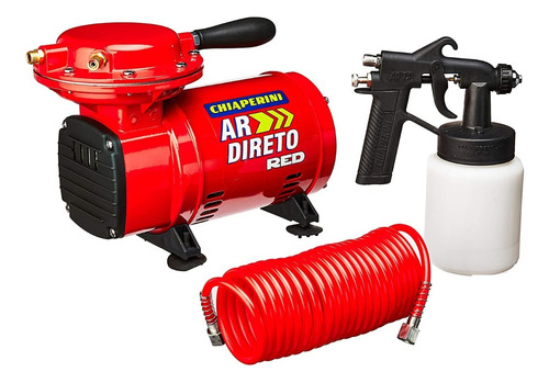 Compressor De Ar Elétrico Portátil Chiaperini Ar Direto Red