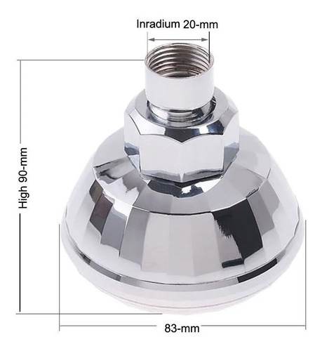 Imagen 6 de 9 de Cabeza Ducha De Spray Siete Colores Regadera Con Luz Led