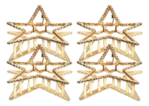 Rizadores De Pelo Con Forma De Estrella De Cinco Puntas, 4 U