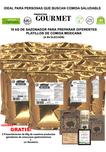 Especias Deshidratadas  Gourmet 10 Kgs 100% Nat