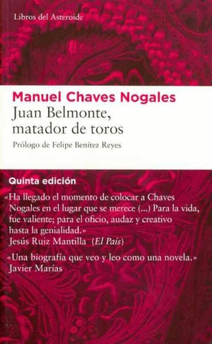 Libro Juan Belmonte, Matador De Toros