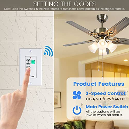 Ventilador De Techo Eogifee Universal Uc9050t, Tamaño Pequeñ
