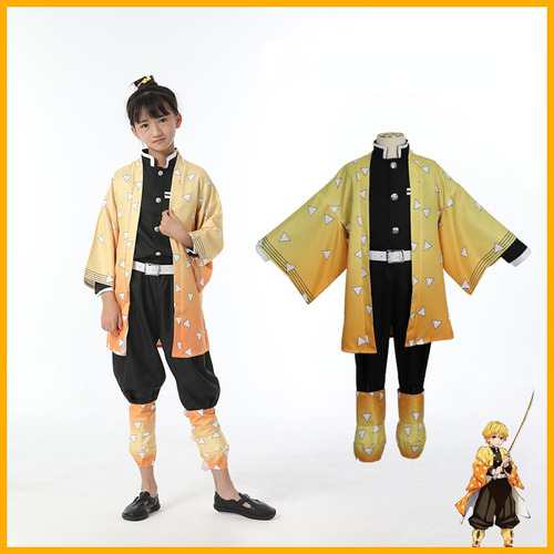 Demon Slayer Cosplay Kimono Traje Para Niños-kamado Tanjirou