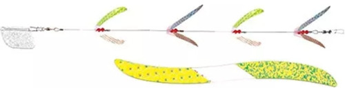 Mack S Lure De Flash Lite Trols 4blade  Plata Chartreuse Pla