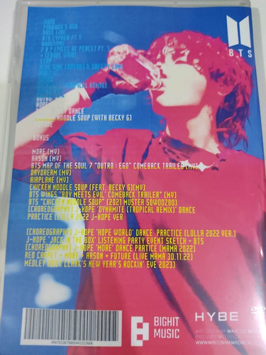 Dvd J-hope Bts - Lollapalooza (proof - Jack In The Box)